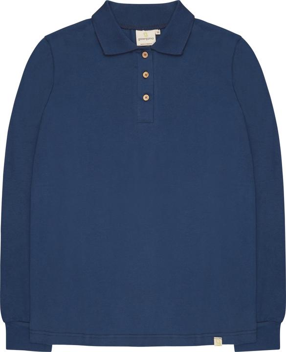 greenjama Langarm-Shirt mit Polo-Kragen