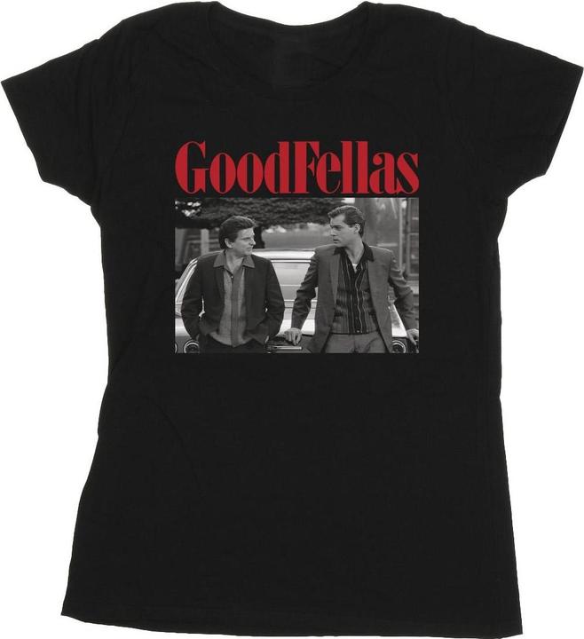 Actual product image Goodfellas Womens/Ladies Two Black Cotton T-Shirt (XL)