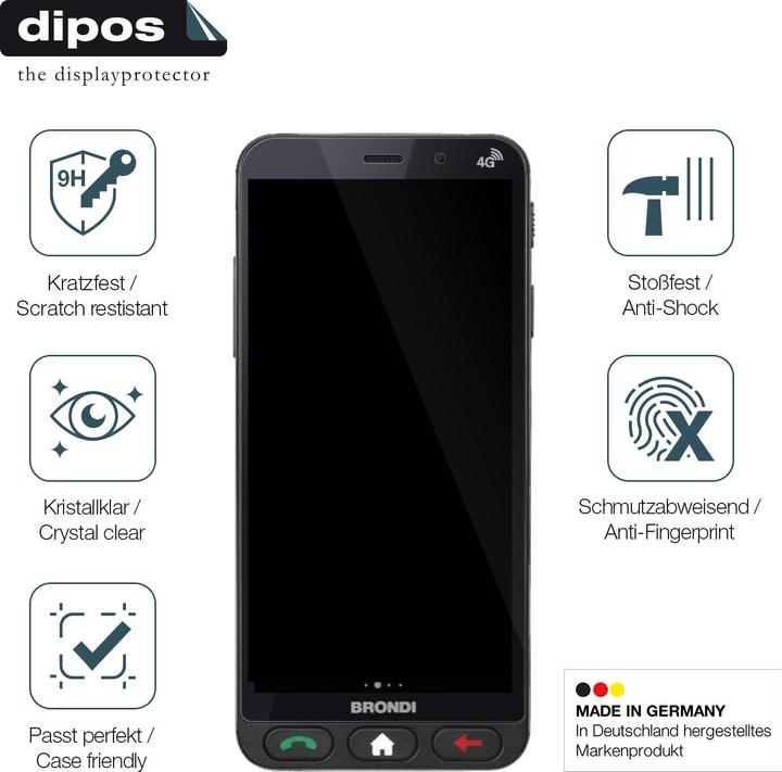 Image du produit Dipos Anti-Shock Film de Protection d’écran (1 pièce(s), Brondi Amico)