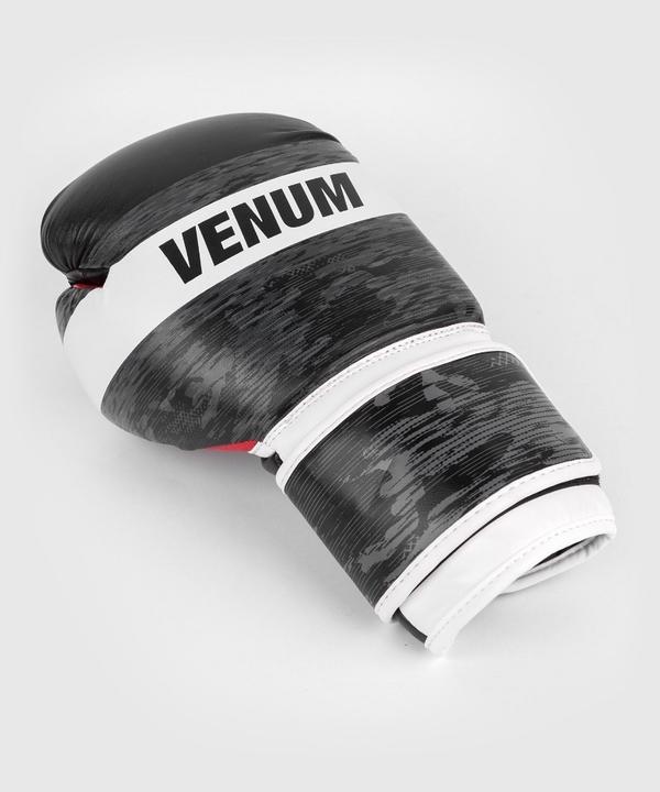 Actual product image Venum Bandit Boxing Gloves - Black/Grey (8 OZ)