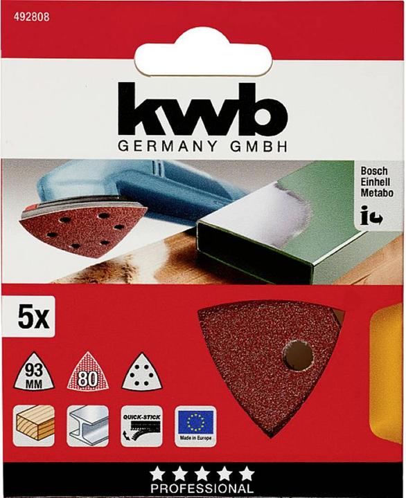 Actual product image kwb Delta adhesive washers K80 /5pcs. (80)