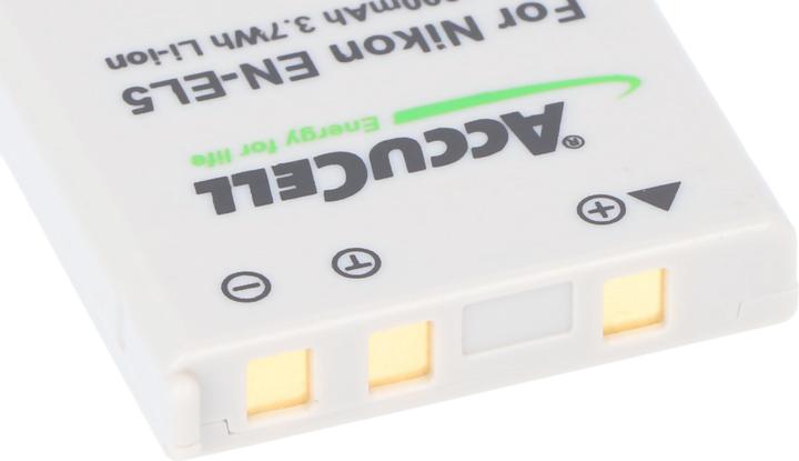 Immagine prodotto AccuCell Batteria adatta per Nikon EN-EL5, Duracell CP1 (Accumulatore di carica elettrica)