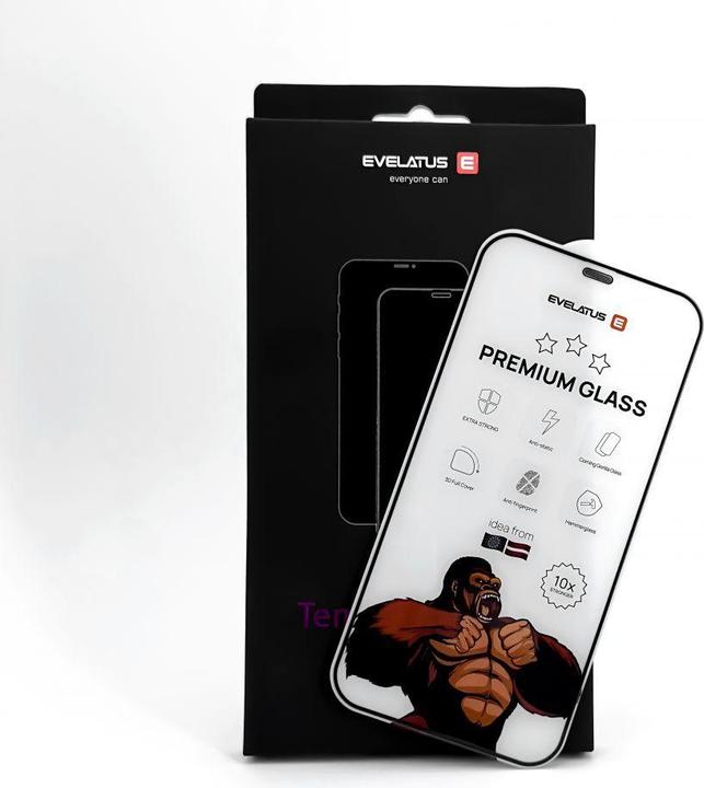 Actual product image Connect Galaxy A35 Corning Gorilla Glass Anti-Static 3D Full Cover 5X Stronger (1 Piece, Samsung Galaxy A35)