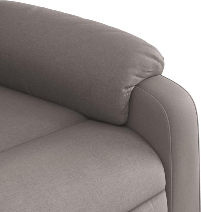 Immagine prodotto VidaXL Poltrona massaggiante Ausilio per la risalita Poltrona elettrica per TV Poltrona in tessuto Taupe