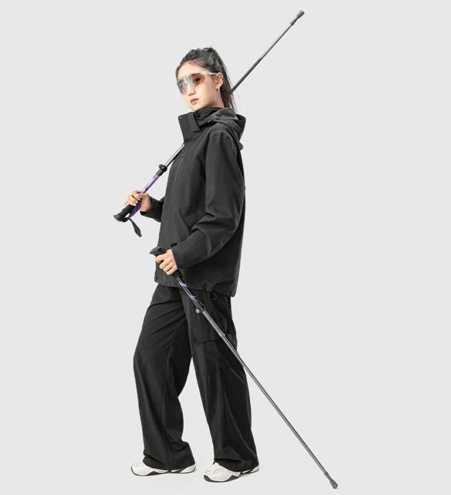 Produktbild Qunature Other goods Nordic Walking Trekking Poles Aluminum 110 - 130 cm - Purple (110 - 130 cm)