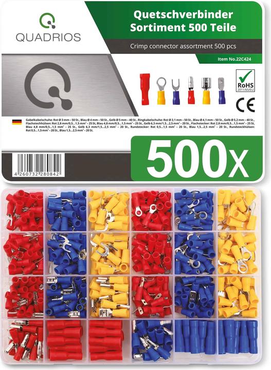 Image du produit Quadrios Assortiment de connecteurs à sertir