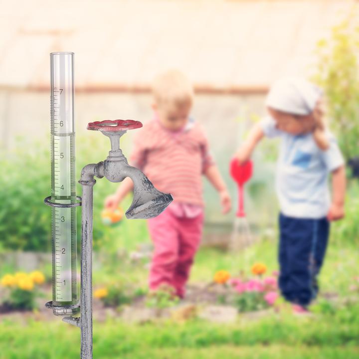 Image du produit Relaxdays Pluviomètre robinet, avec piquet