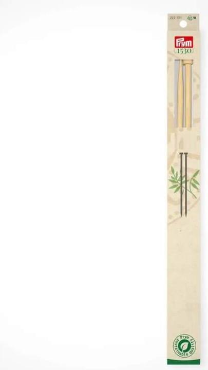 Image du produit Prym Aiguilles à tricoter BAMBUS 3.50 mm, 33 cm