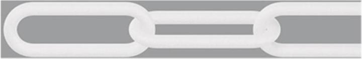 Image du produit Dörner + Helmer 128961 Chaîne de délimitation blanche plastique 25m (25 m)