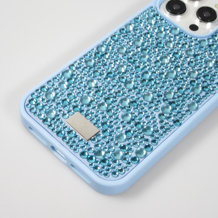 Produktbild PhoneLook Hülle Glitzer Diamant The Bling World Hellblau (Apple iPhone 15 Pro)