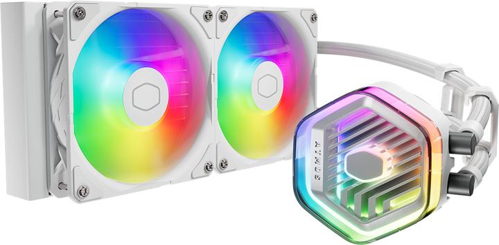 Actual product image Cooler Master MLX-D24M-A25PZ-RW MasterLiquid 240 Atmos ARGB, 4-pin, 2x 120mm, 690-2500 RPM