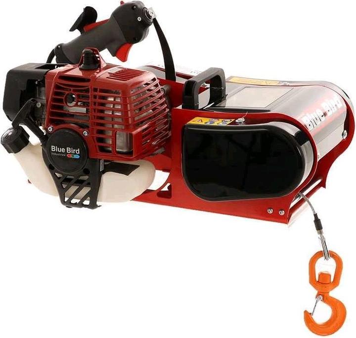 Actual product image Blue Bird BB1610X petrol winch steel cable