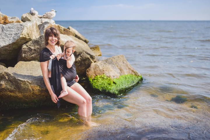 Produktbild Lennylamb Wasser Ring Sling Black Mesh (1.80 m)