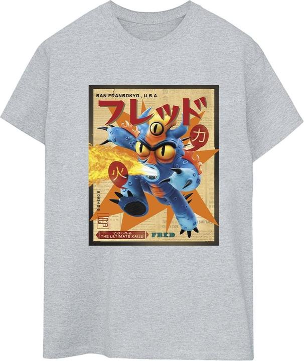 Disney Big Hero 6 Baymax Fred Newspaper TShirt (XL)