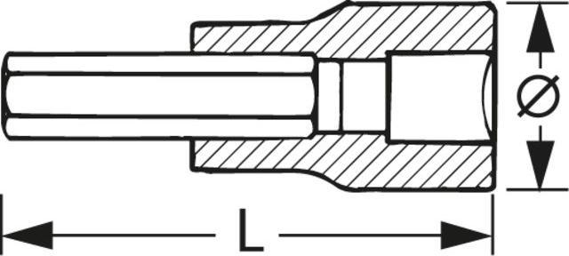 Productafbeelding Stahlwille 1054TX Schroevendraaier doppen 1/2" T30 (1/2")