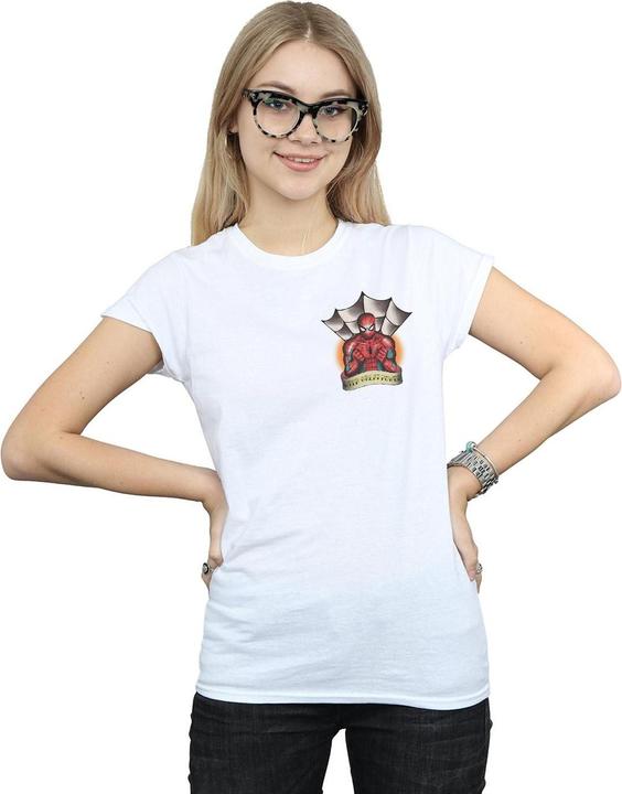 Produktbild SpiderMan Tattoo Breast Print TShirt (S)
