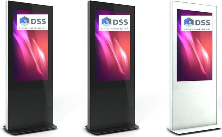 Produktbild DSS Indoor Stele Portrait, 55" Bildschirm, schwarz