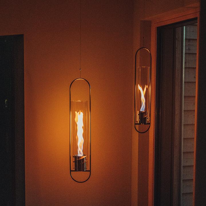 Actual product image Höfats Bioethanol hanging fire SPIN 120 Ø 12 cm (silver) (12 x 16 cm)
