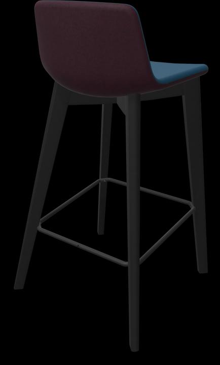 Bleu, Noir, Bordeaux - Mélange rouge, Frêne teinté noir