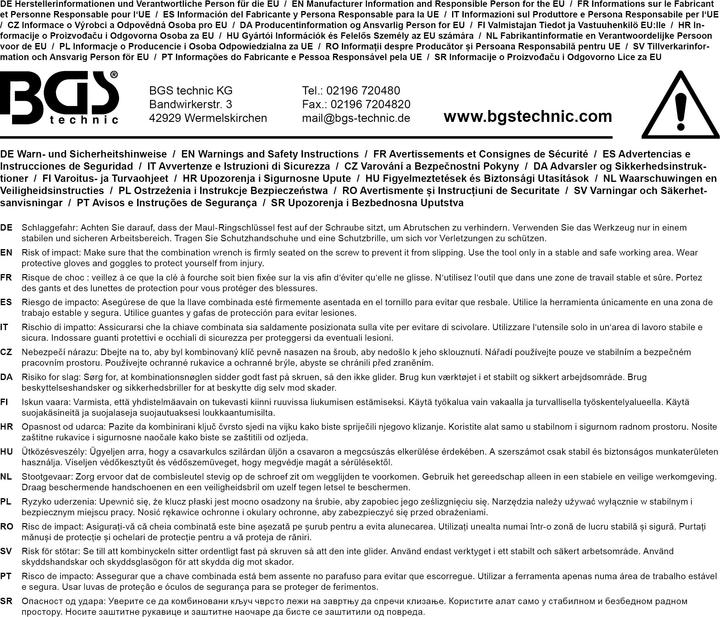 Produktbild BGS Maul-Ringschlüsselsatz (1/4")