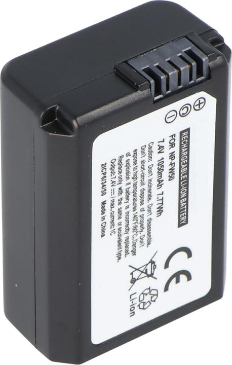 Image du produit AccuCell Batterie compatible avec Sony NP-FW50 Batterie NEX-3, Sony NEX-5, Alpha 55 (Batterie)