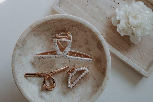 Actual product image dm ebelin Ebelin, hair buckle with pearls, 1 piece (1 pcs.)
