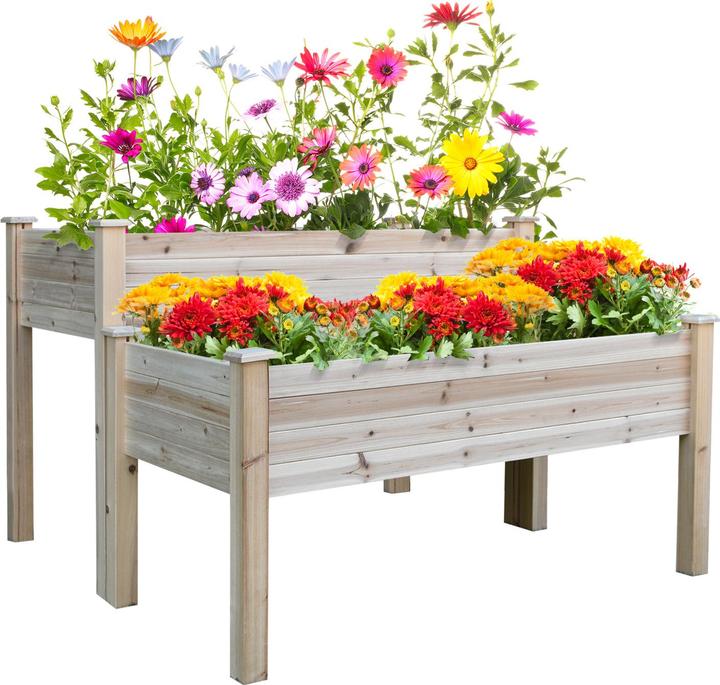 Produktbild Outsunny Hochbeet 2 Stufen