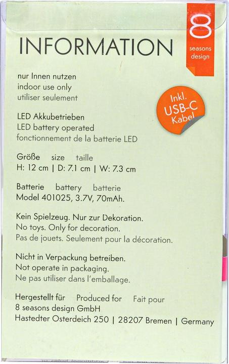 Immagine prodotto 8 seasons design Lampade da campeggio (110 lm)