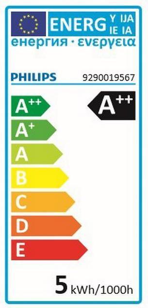 Energy Label Philips Lamp (E14, 4.50 W, 470 lm, 1 x, F)