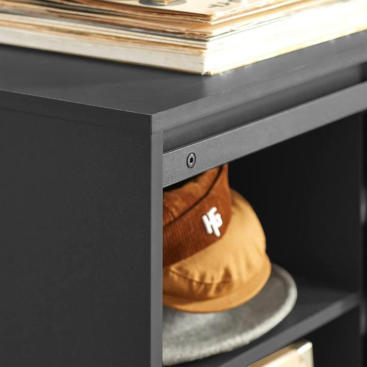 Image du produit SoBuy Buffet porte coulissante (80 x 89 x 35 cm)
