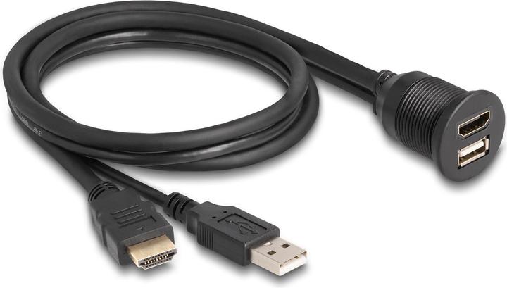 Actual product image Delock USB 2.0 extension cable HDMI/USB A - HDMI/USB A 1 m (1 m, HDMI)