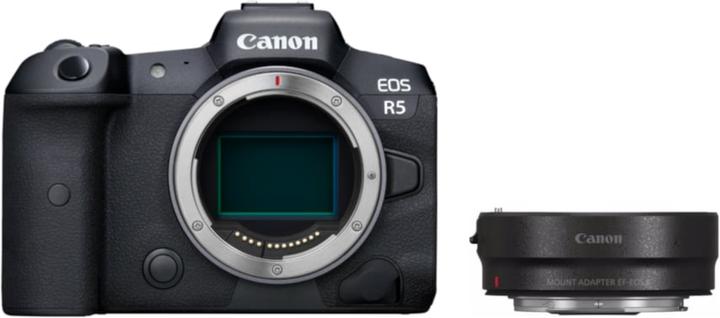 Image du produit Canon EOS R5 Body + adaptateur EF (45 Mpx, Plein format)