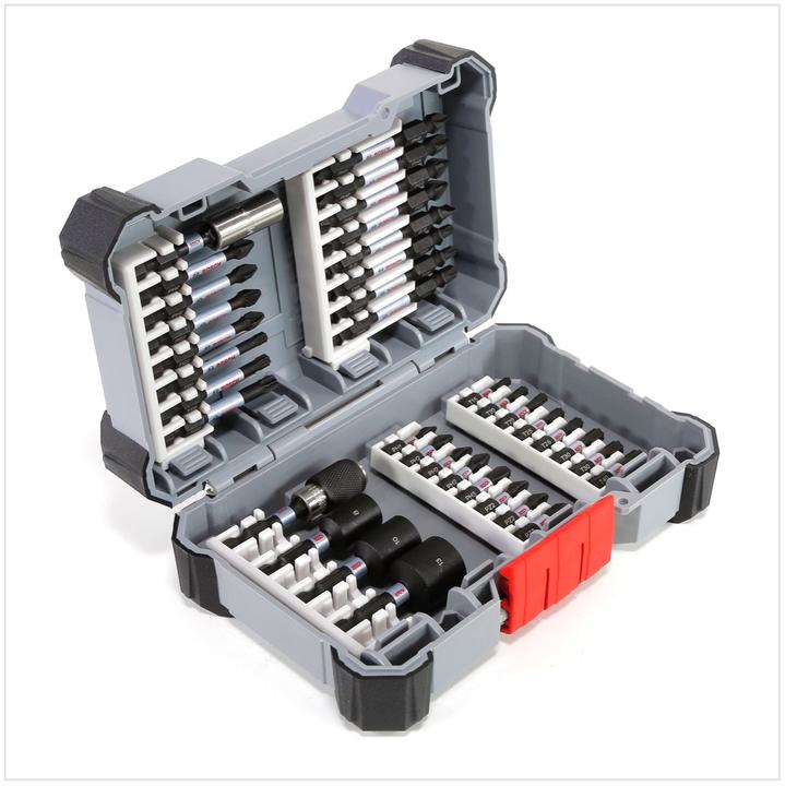 Bosch Professional Zubehör 36-tlg. Impact Control Schrauberbit-Set (Kreuz Phillips PH M1, Kreuz Phillips PH M2, Kreuz Pozidriv PZ M2, Kreuz Phillips PH M3, Kreuz Pozidriv PZ M3)