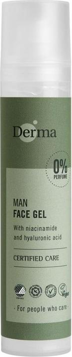 Immagine prodotto Deroma Derma Man Gel Viso Idratante per Niacinamide e Acido Ialuronico 50Ml (50 ml, Gel viso)