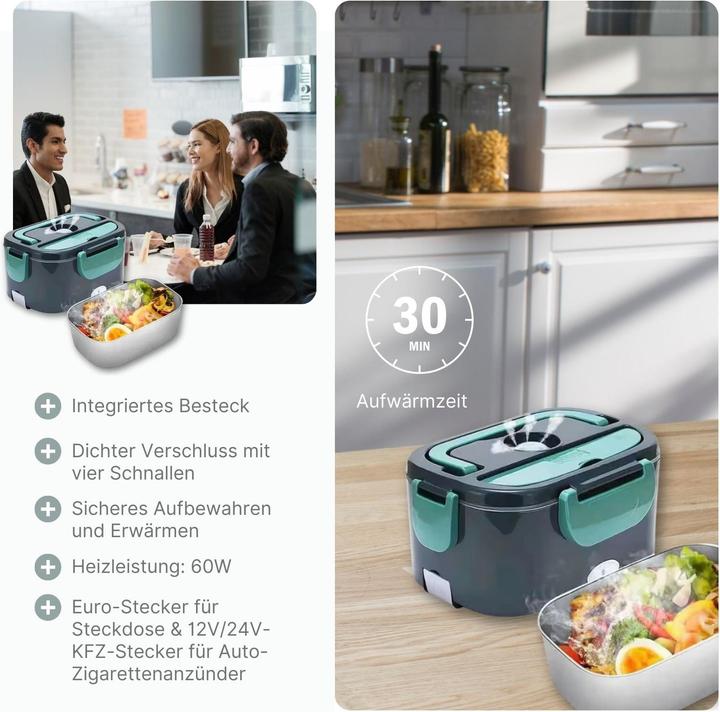 Produktbild Hermex Elektrische Lunchbox Essensbox Brotdose beheizbarer Thermobehälter