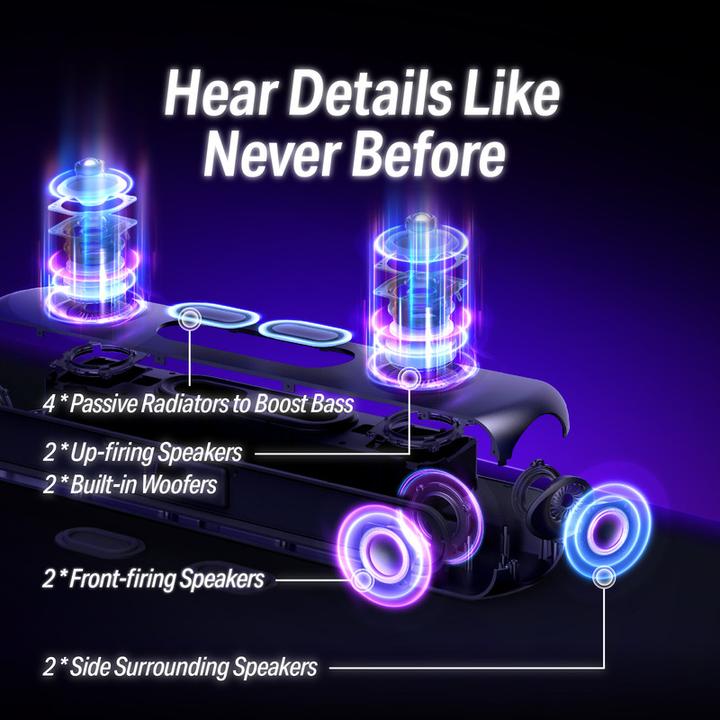 Actual product image OXS Thunder Pro Gaming Soundbar 5.1.2 Dolby Atmos Sound System (180 W, 5.1.2 Channel)