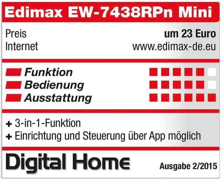 Immagine prodotto edimax EW-7438RPn (300 Mbit/s, 300 Mbit/s)