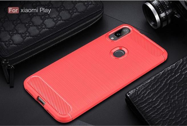 Productafbeelding MU Style Koolstofvezel TPU Softcase-serie (Xiaomi Mi Play)