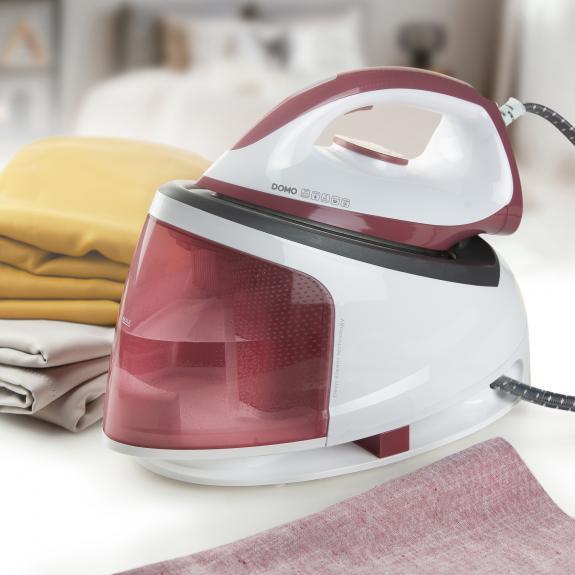 Image du produit Domo DO7114S Centrale vapeur 2200W rose, blanc (2200 W, 120 g/min)