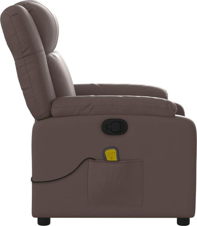 Image du produit VidaXL Fauteuil de massage en similicuir marron,Couleur : marron,Matériaux