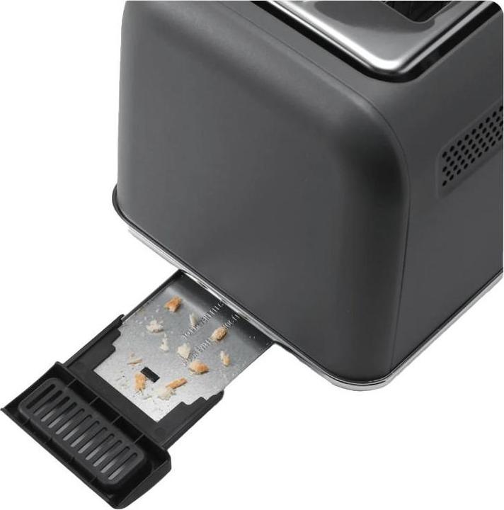 Image du produit Buydeem Grille-pain automatique en métal à 2 fentes, modèle DT730E, couleur Ink Grey, EU (Prise UE)