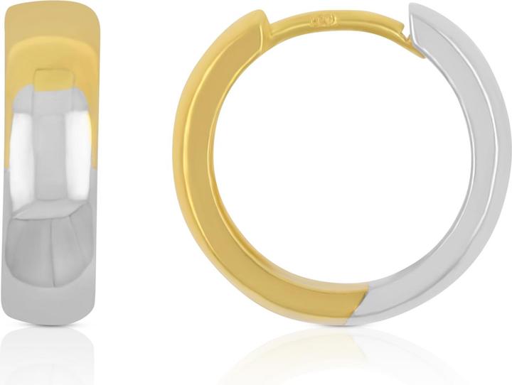 Produktbild Muau Creolen (750, Weissgold, 18 K Gelbgold)