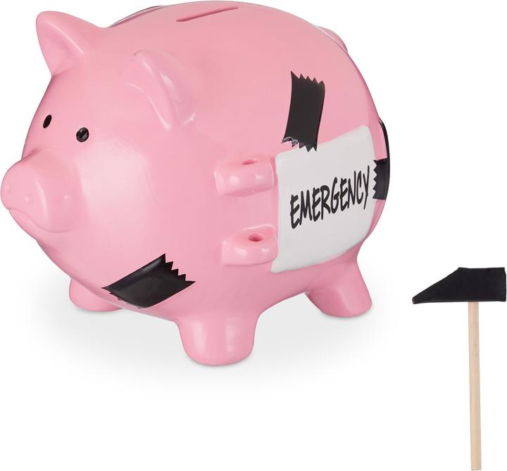 Actual product image Relaxdays Piggybank (15.5 x 20 x 14.5 cm)
