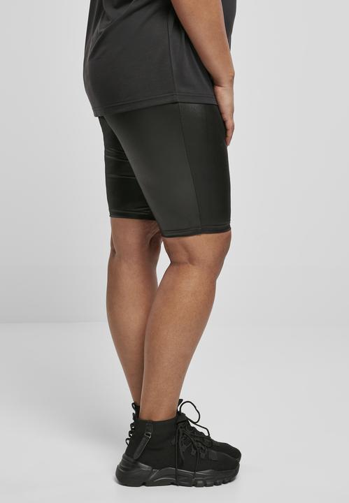 Actual product image Urban Classics Ladies Imitation Leather Cycle Shorts (L)