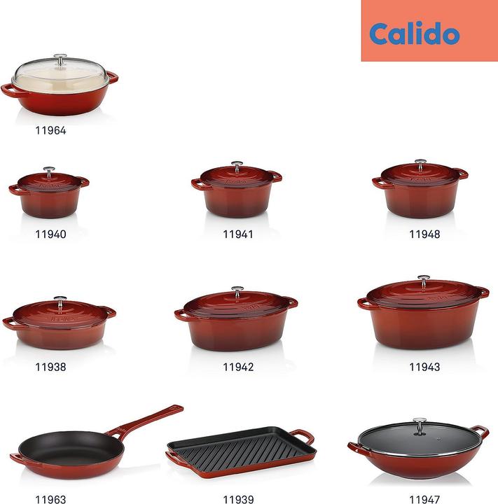 Immagine prodotto Kela Calido (24 cm, Pirofila + casseruola, Ghisa)