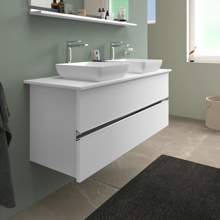 Produktbild Duravit Sivida Aufsatzwaschtisch, eckig, 400x400mm, ohne Hahnloch, ohne Überlauf (400 mm, 400 mm)