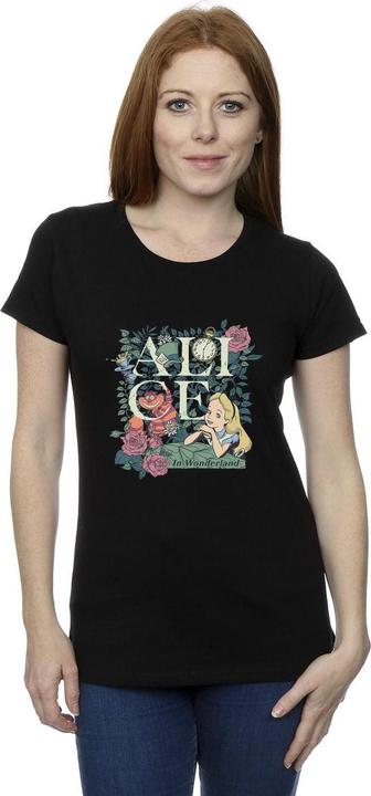 Immagine prodotto Disney Alice In Wonderland Leafy Garden Maglietta Donna (XL)
