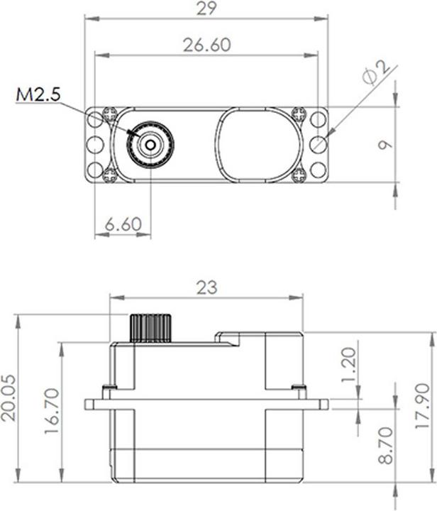 Actual product image Mks hv75k digital servo type "a"