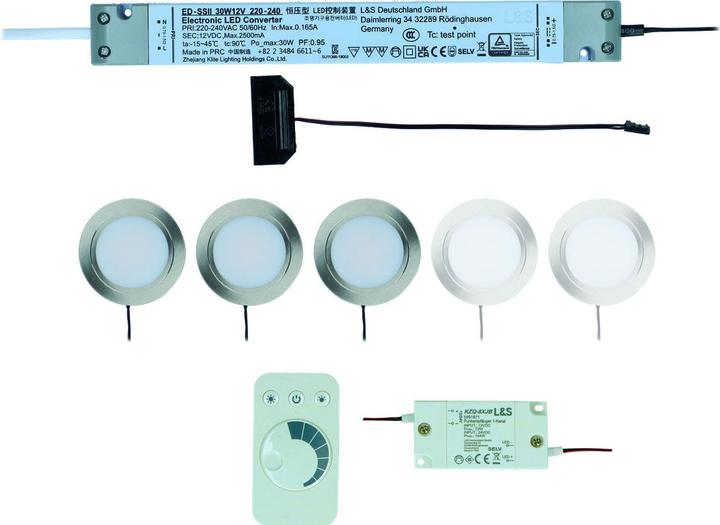 Produktbild L&S Komplettset LED Einbauleuchten Chip 58 12 V (750 lm)