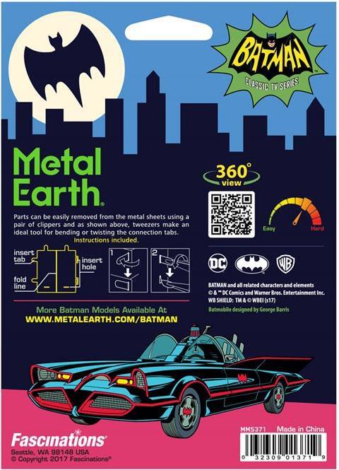 Produktbild Metal Earth Classic TV Series Batman Batmobile